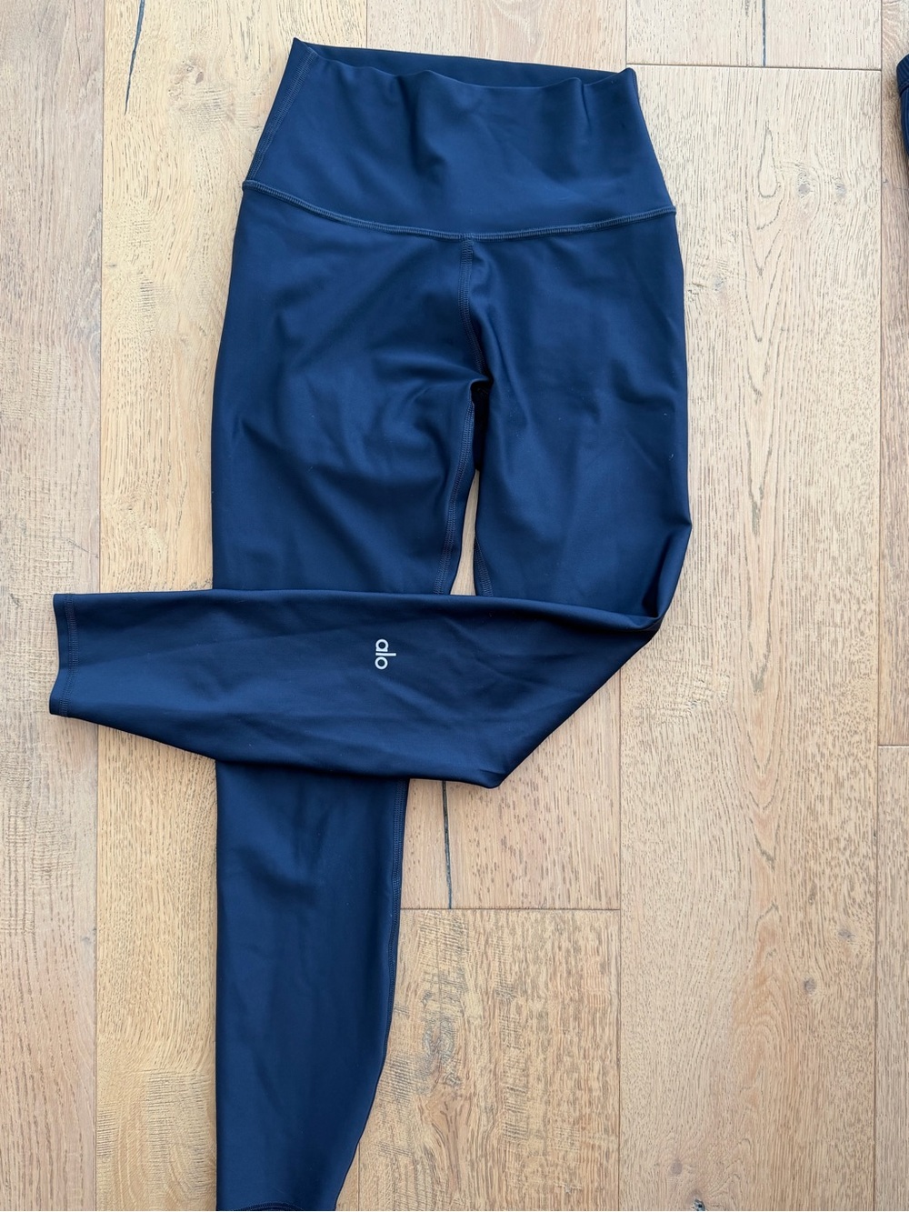 ALO Yoga Kids Navy Blue High-Waist Leggings